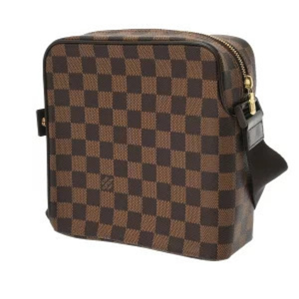 Louis Vuitton Ebene Canvas Bag Olaf Shoulder Brown Damier